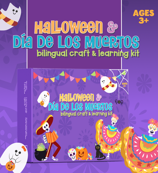 Halloween and Día de los Muertos Bilingual Craft and Learning Kit