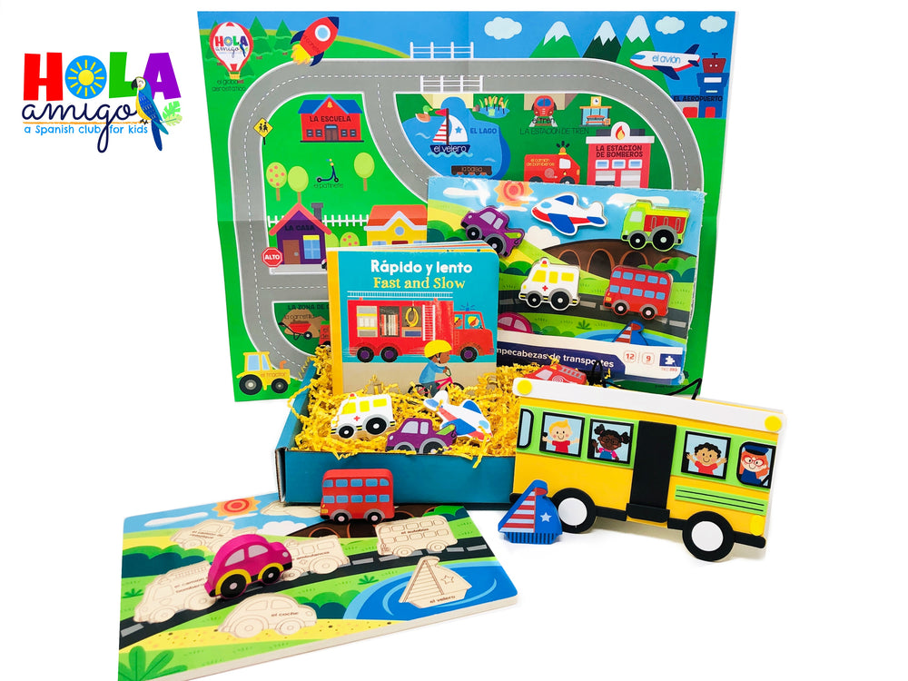 Toddler Busy Box: Transportation/El transporte