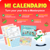 Bilingual Sticker Coloring Calendar