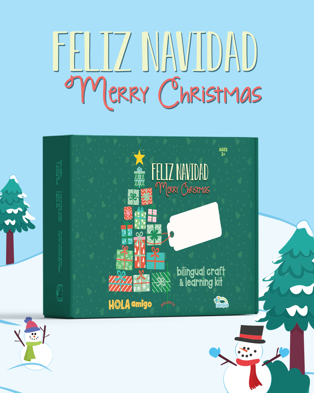 Christmas Bilingual Craft and Learning Kit