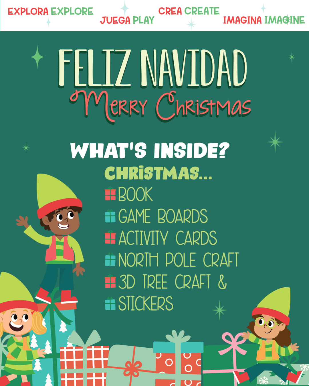 Christmas Bilingual Craft and Learning Kit