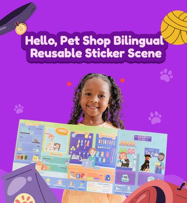 Pet Shop Sticker Scene