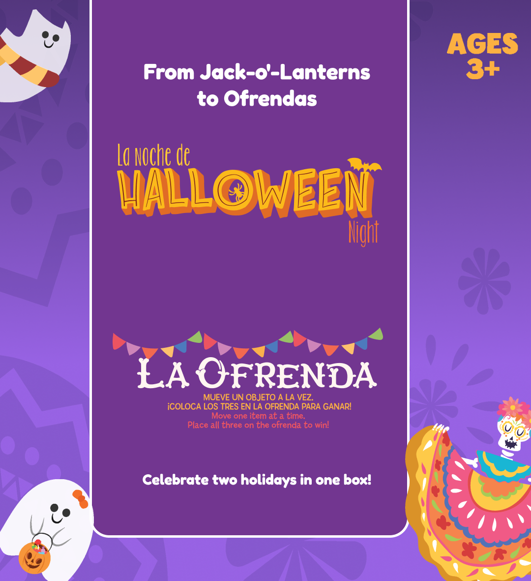 Halloween and Día de los Muertos Bilingual Craft and Learning Kit