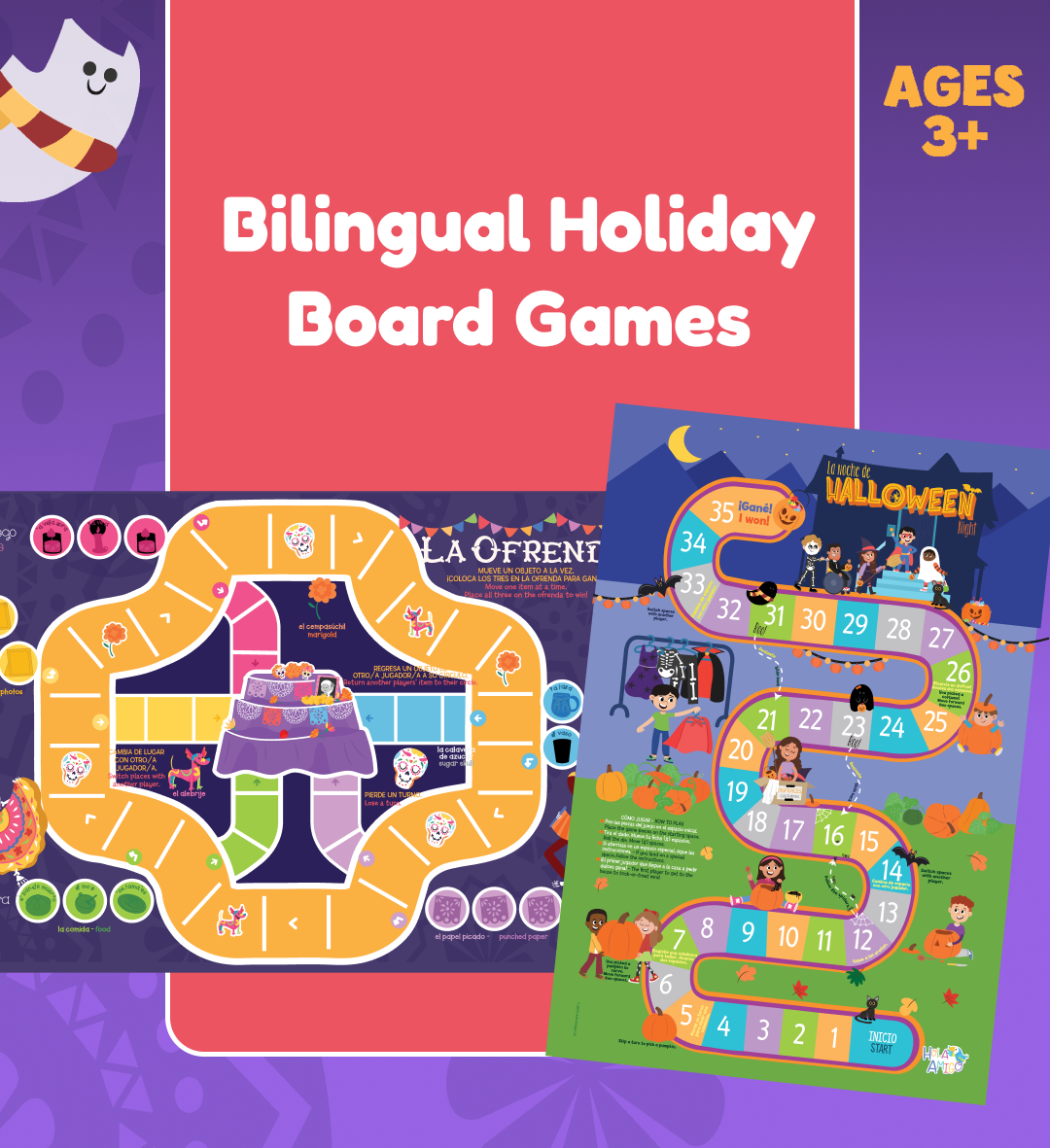 Halloween and Día de los Muertos Bilingual Craft and Learning Kit