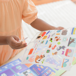 Hello, Pet Shop Bilingual Reusable Sticker Scene