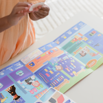 Hello, Pet Shop Bilingual Reusable Sticker Scene