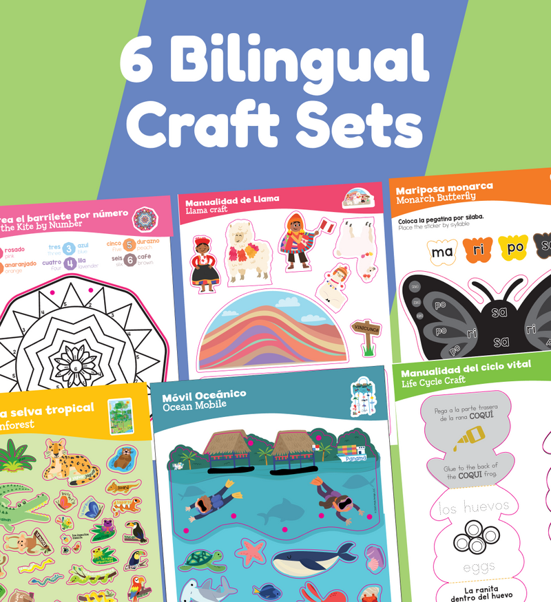 Let's Explore! Bilingual Craft and Learning Kit  (100% off)