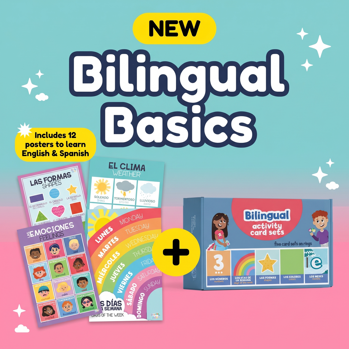 Bilingual Basics Bundle - Months Book and Activity Cards
