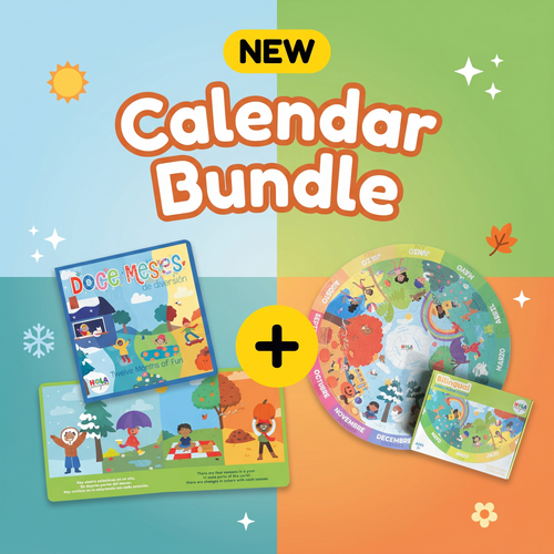 Calendar Bundle - Months Book and Floor Puzzle