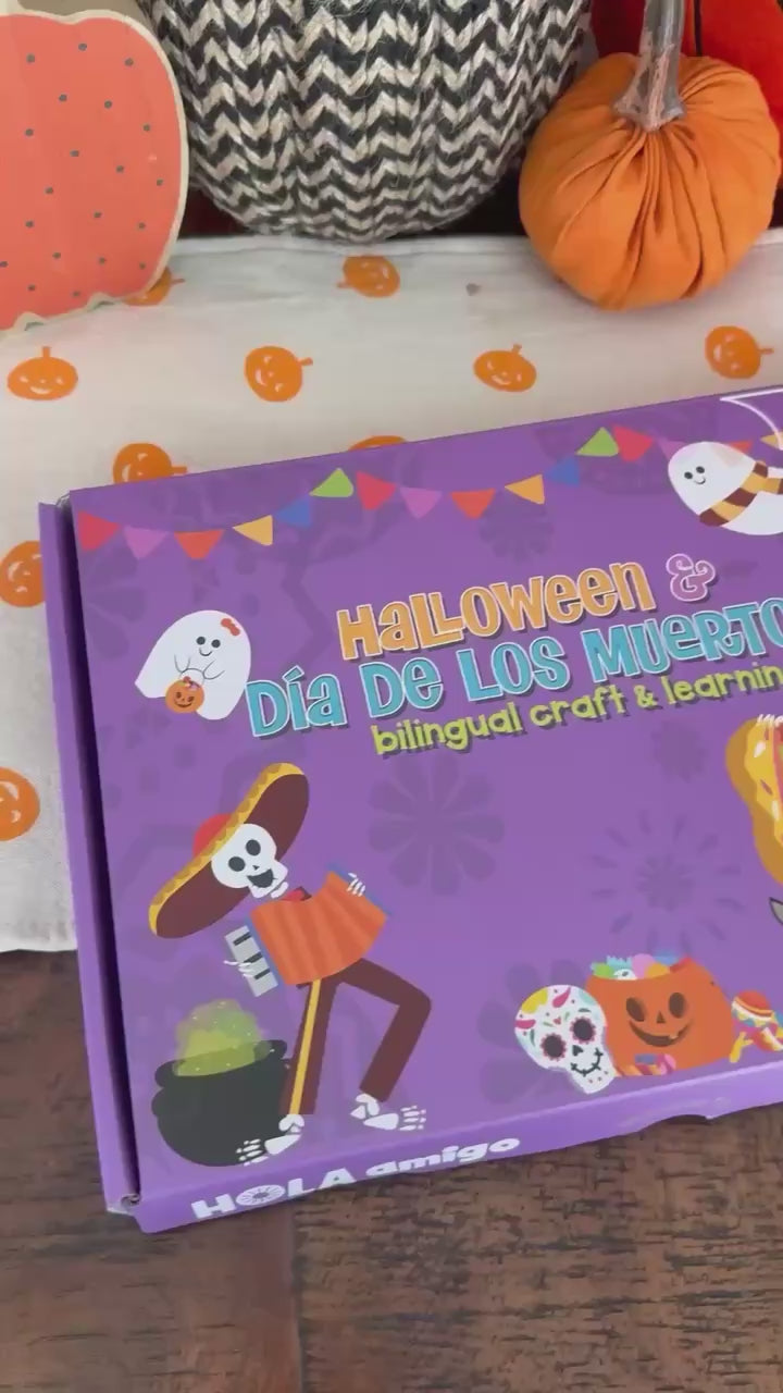 Halloween and Día de los Muertos Bilingual Craft and Learning Kit