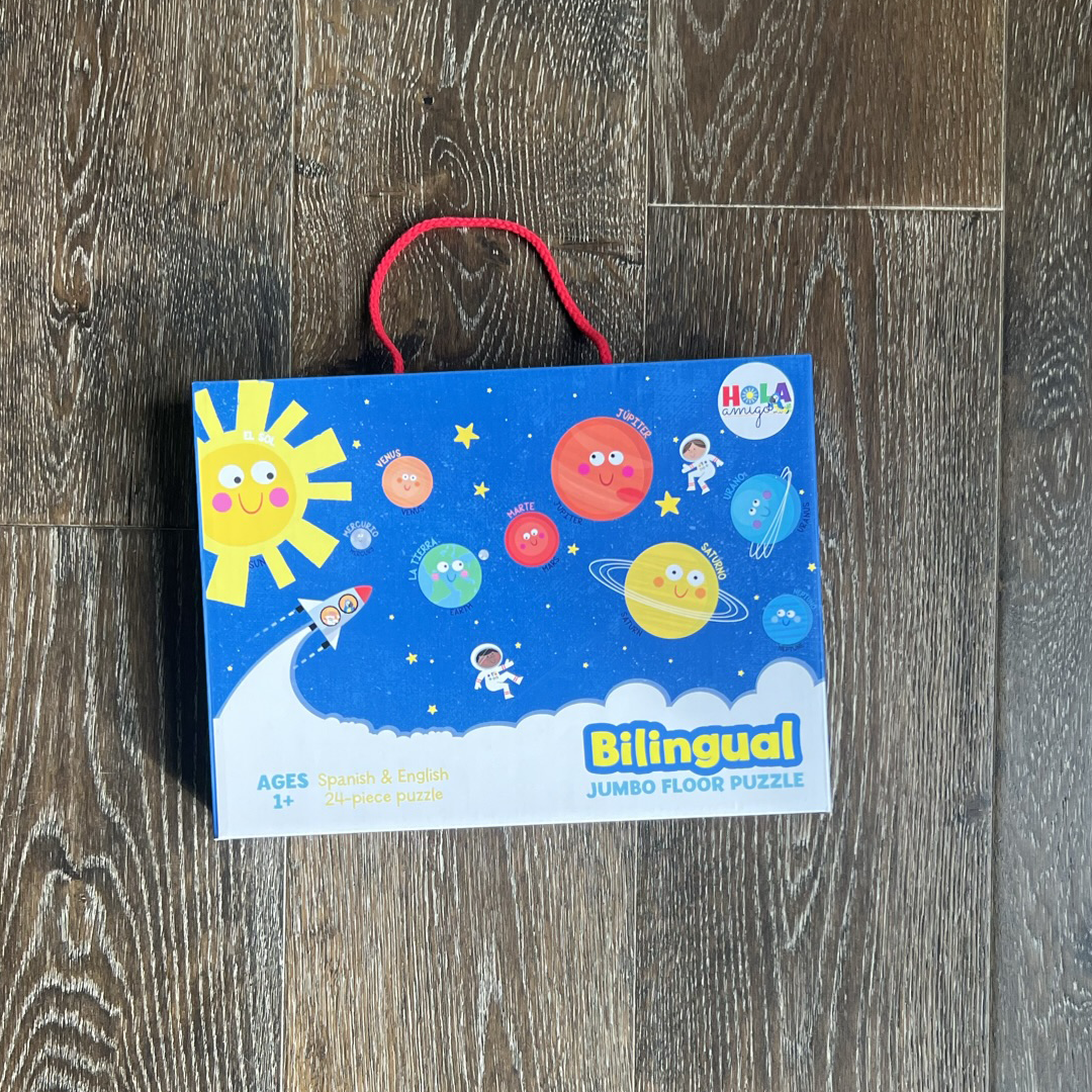 Planets - Los Planetas Jumbo Bilingual Floor Puzzle